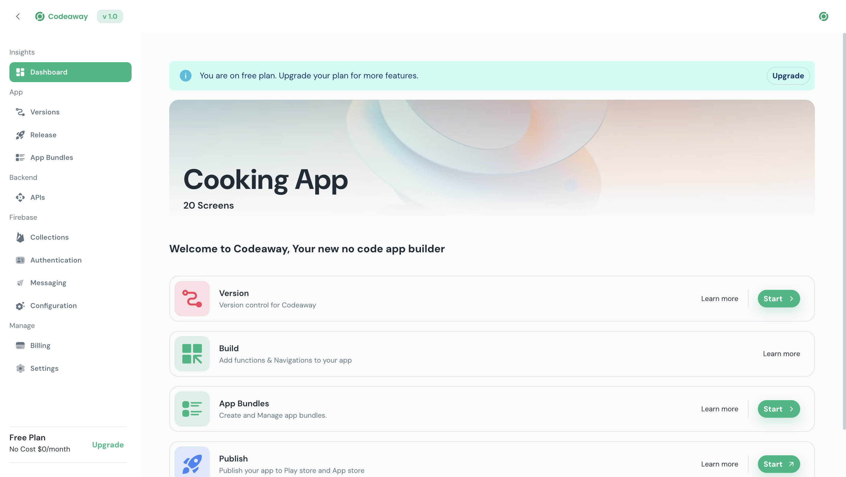 codeaway project dashboard
